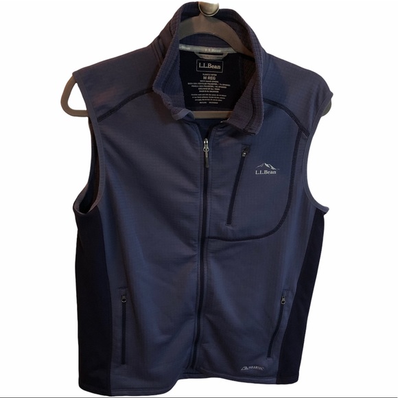 Blue Polartec Waffle Fleece Lined Vest 